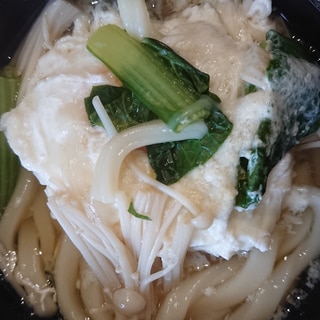 小松菜たまごうどん